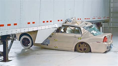 semi trailer crash test